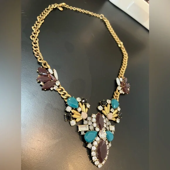 J. Crew Rhinestone Statement Necklace - Picture 4 of 5